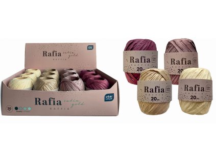 Rafia na szpulce 20 m SATIN GOLD 5902277345547 sekwencja