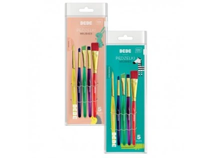 327765 bebe pedzelki akrylowe 5 szt interdruk