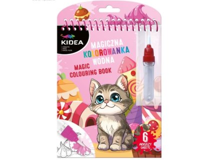 Magická znovupoužitelná vodová omalovánka Kočky