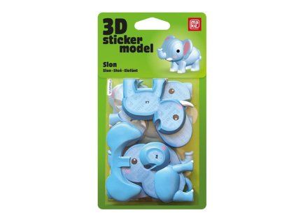 3D Sticker Model ZOO Slon