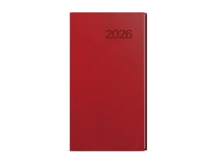 Diář týdenný 2026 - Jakub -  Vivella- kapesní - bordó