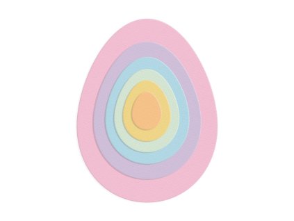 Sada vyřezávacích šablon vajíčka 9,7 x 12,5 cm