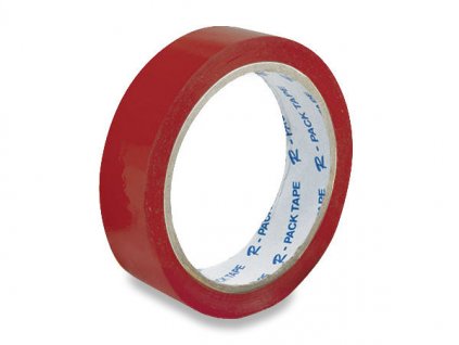 Lepící páska 25 x 66 mm červená