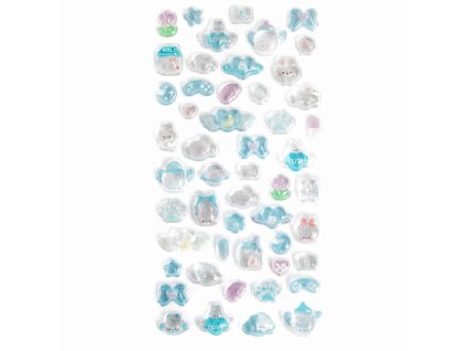 Samolepky Candy Drops 51ks modré