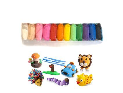 Modelovací hmota 12 barev + špachtle