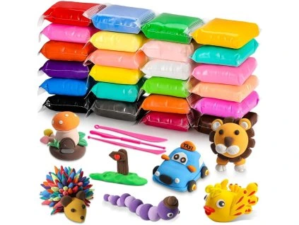 Modelovací hmota 24 barev + špachtle