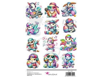 Samolepky průhledné A5 - VeseléVelikonoce č.2