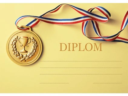 Diplom formátu A5.