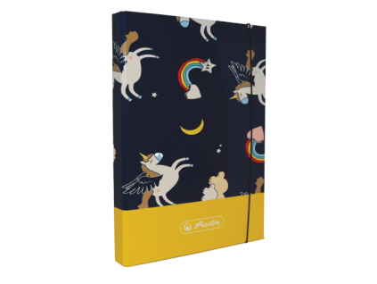 Box na sešity A4, jednorožec