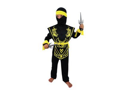 Kostým NINJA žlutý S