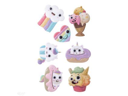 Puffy samolepky sladkosti 7 ks