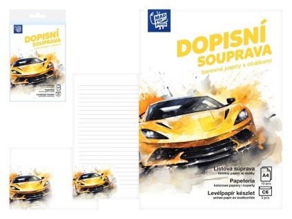 Dopisní papír barevný LUX 5+10 (Auto)