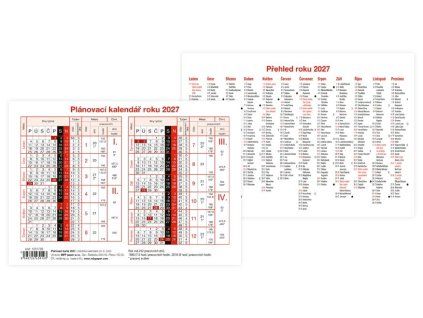 Plánovací karta 2027 MFP A5
