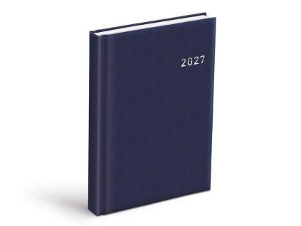 Diář 2027 D801 PVC tmavě modrý