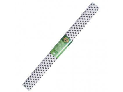 4155 papir krepovy teckovany bilo cerny