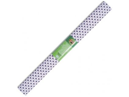 krepovy papir teckovany bilo modry koh c 56