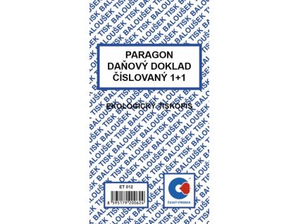 Paragon číslovaný 1+1