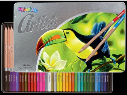 5907690883263 Pastelky Colorino Artist 36ks v kovové krabičce