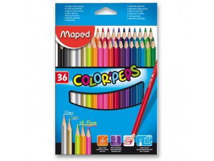 4641 pastelky maped 36 ks trojhranne