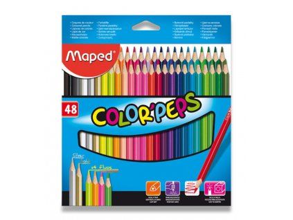 4644 pastelky maped 48 ks trojhranne