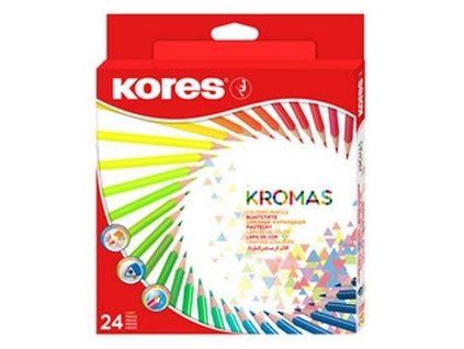 9023800933928 pastelky trojhranné kores 24ks