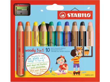 STABILO woody 3in1 10ks