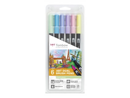 Popisovače sada 6ks Tombow PASTEL