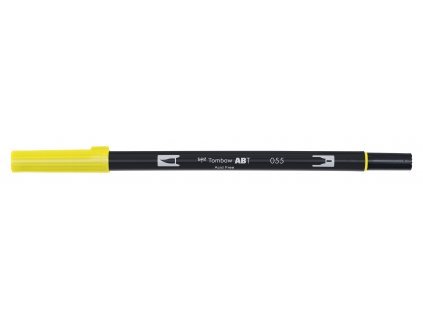 Popisovač Tombow oboustranný ABT Dual Brush Pen 055 - Progress Yellow