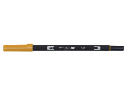 Popisovač Tombow oboustranný ABT Dual Brush Pen 946 - Gold Ochre