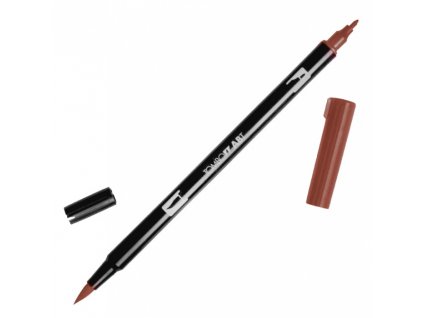 Popisovač Tombow oboustranný ABT Dual Brush Pen 899 - Redwood