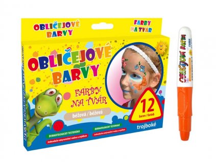 Barvy na obličej 5,8g oranžová