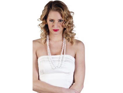 Náhrdelník bílý 2ks