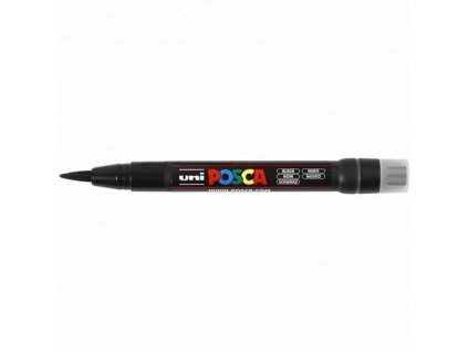 posca brush uni black