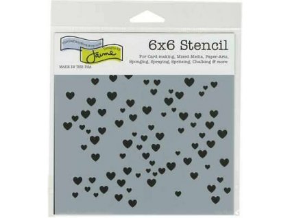 Crafters Workshop Template 6X6 Micro Heart 842254027910