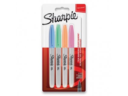 Popisovač SHARPIE Fine 4ks pastelové barvy