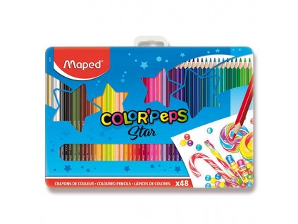 Pastelky MAPED ColordPeps Metal Box - 48 ks