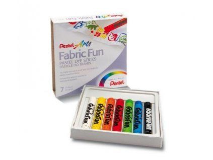 90385 pentel barvy na textil 7 ks