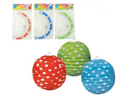 93742 lampion 25cm puntik d612281