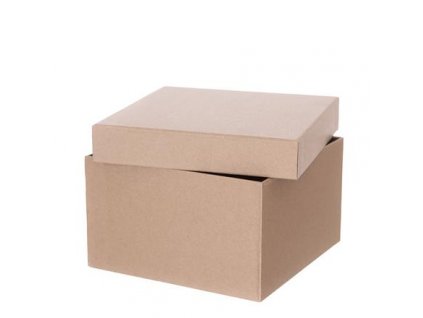 Krabice kartonová kraft 20x20x12 CM