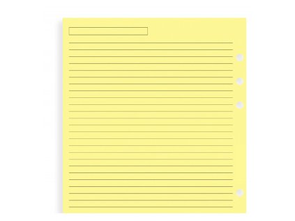 yellow ruled a5