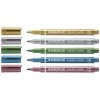 ST8323SBK5 B staedtler permanent markers metallic assorted 5 pack