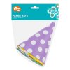 Čepička papírová s puntíkem mix barev 5ks