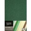 Ozdobný papír A4 mix - 210 - 250 g/m2, zelené tóny, 10 listů