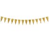 Girlanda zlatá vlaječková lesklá variabilní 13cm / 2,15 m
