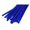 Drát plyšový 30cm modrý 20ks