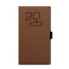 Diář týdenný 2026 - Jakub - Fabric - kapesní - hnědá