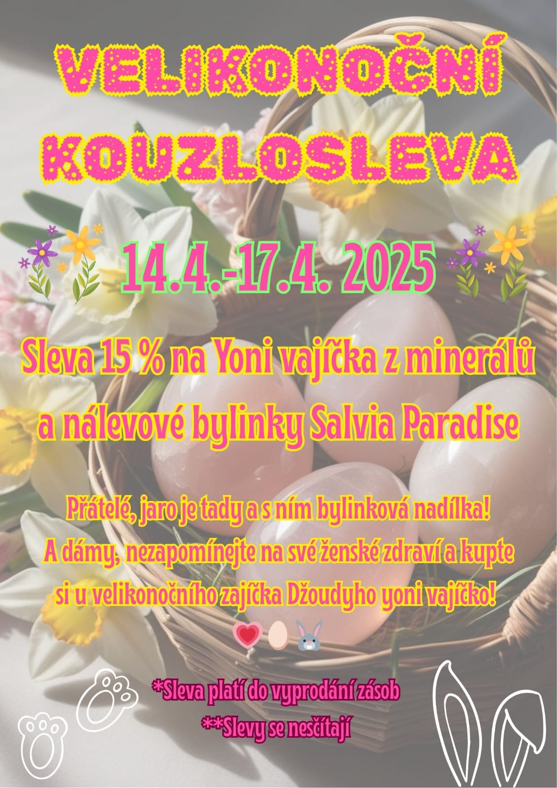 🌷Velikonoční Kouzlosleva 14.4.-17.4.2025🐰