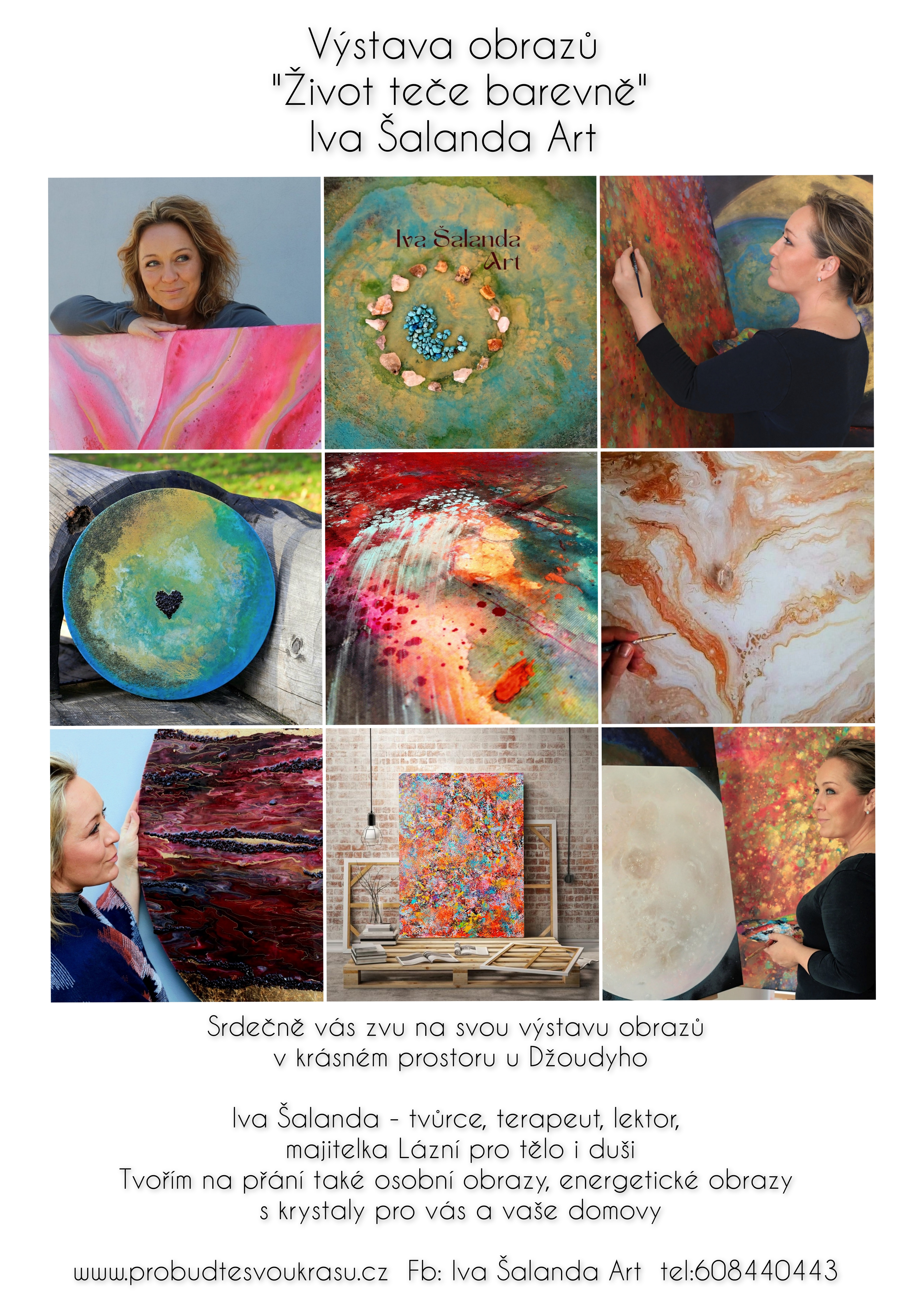 Výstava obrazů "Život teče barevně" 5.2. - 31.3.2024