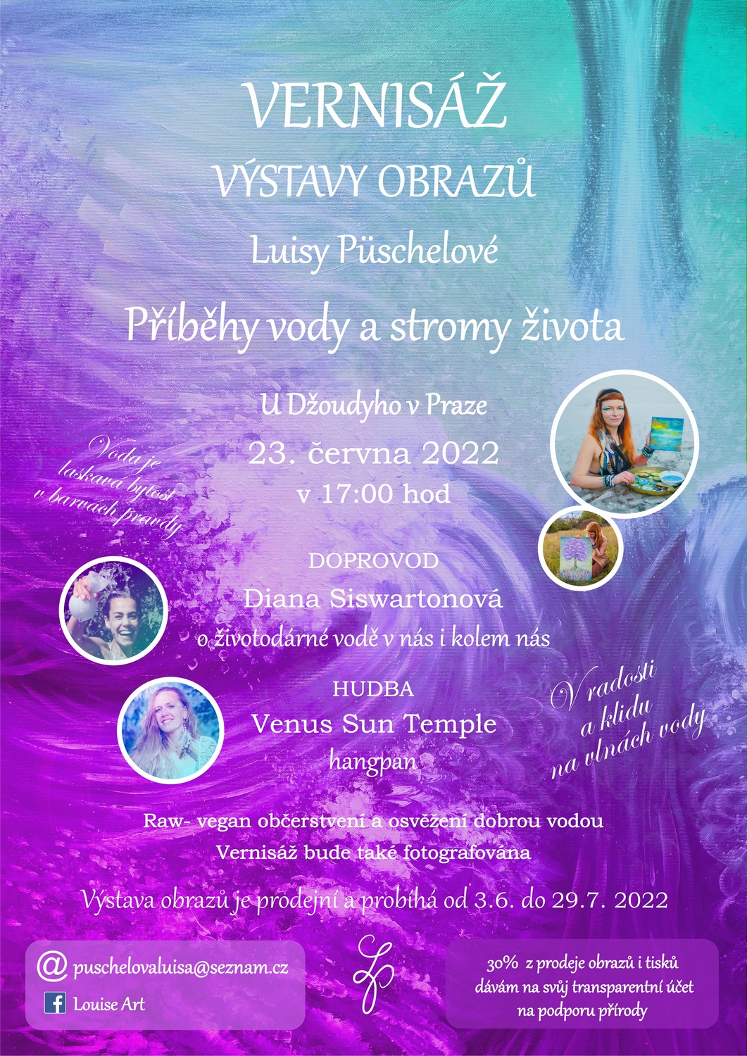 VERNISÁŽ obrazů od Luisy Püschelové - 23.6.2022 v 17.00 hod.