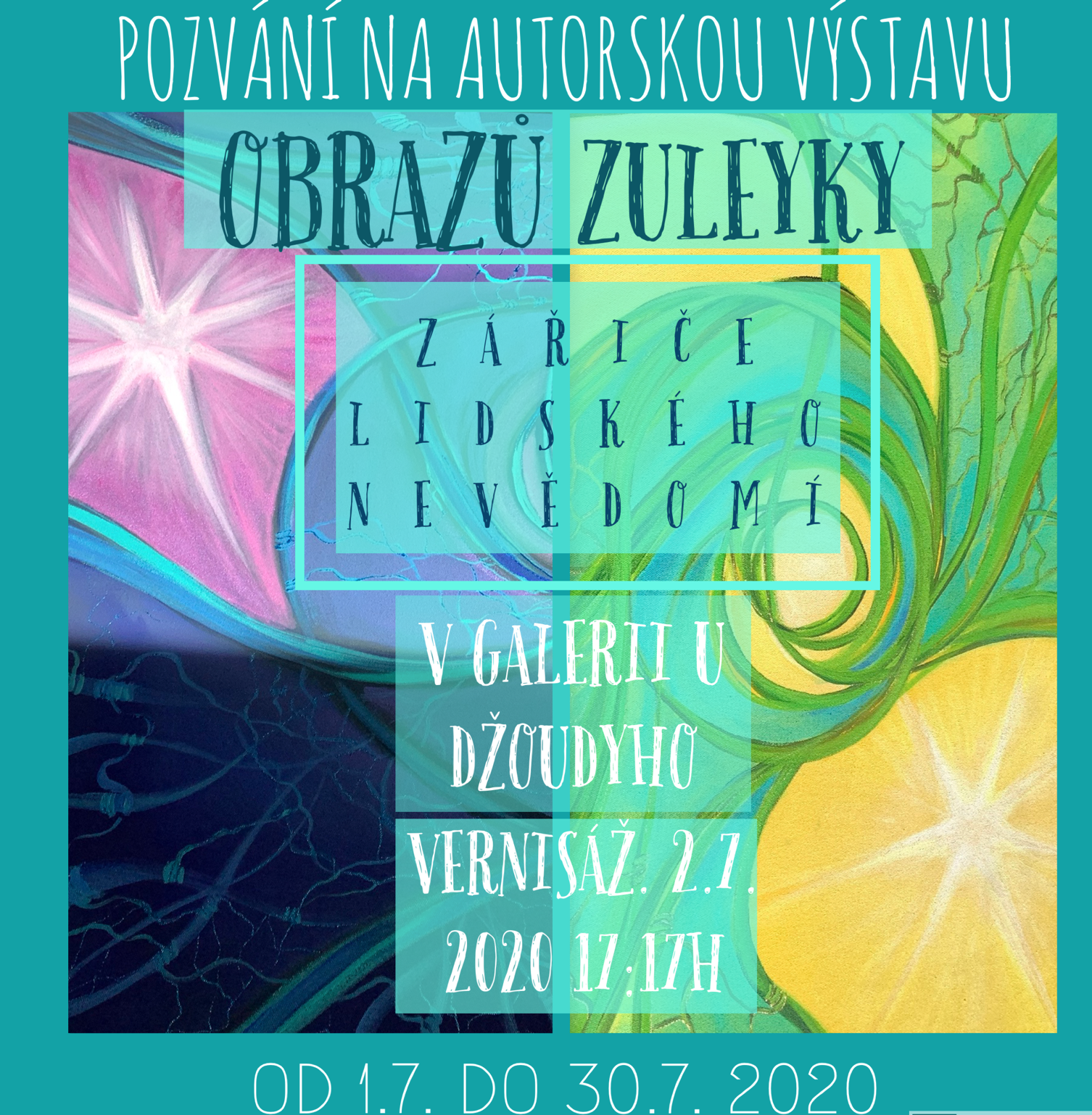 VÝSTAVA: Autorských obrazů od Zuleyky (1.7. - 30.7.2020)